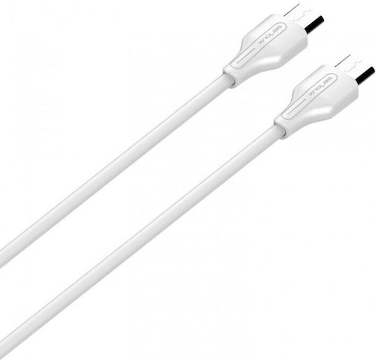 Serioux USB 2.0 Cable USB-C Male - USB-C 65W PD White 1m