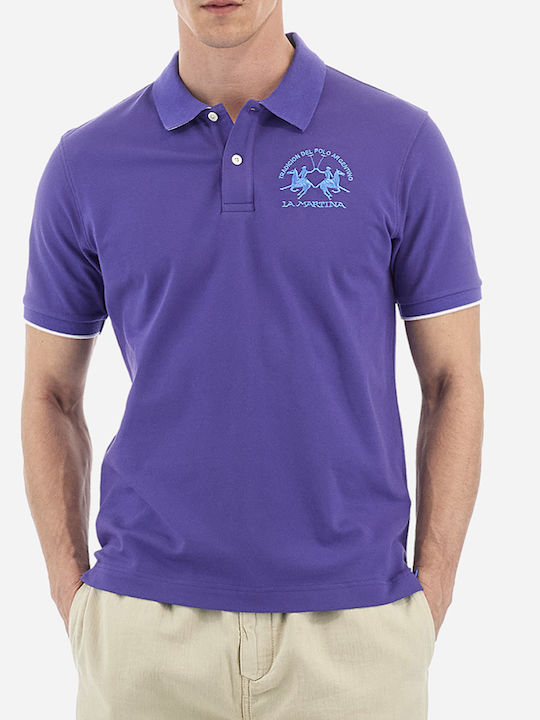 La Martina Men's Blouse Polo Purple