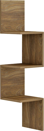 Eckregal Wand Illusion Beige 25x25x105.4cm