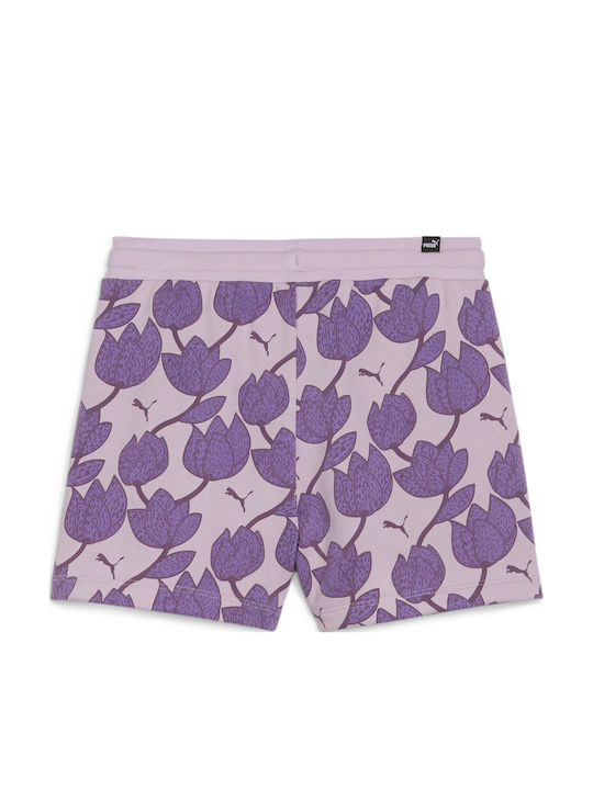 PUMA Kids' Athletic Shorts/Bermudas Jr Ess+ Purple