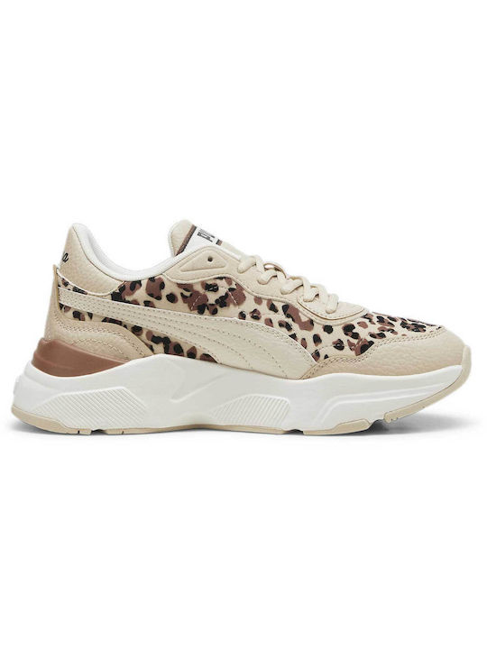 Puma Cassia Γυναικεία Sneakers Μπεζ