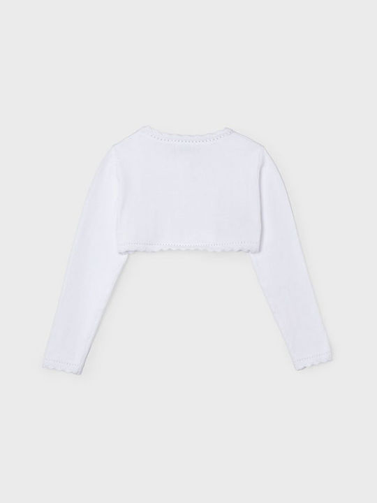 Mayoral Kids Cardigan Cotton White