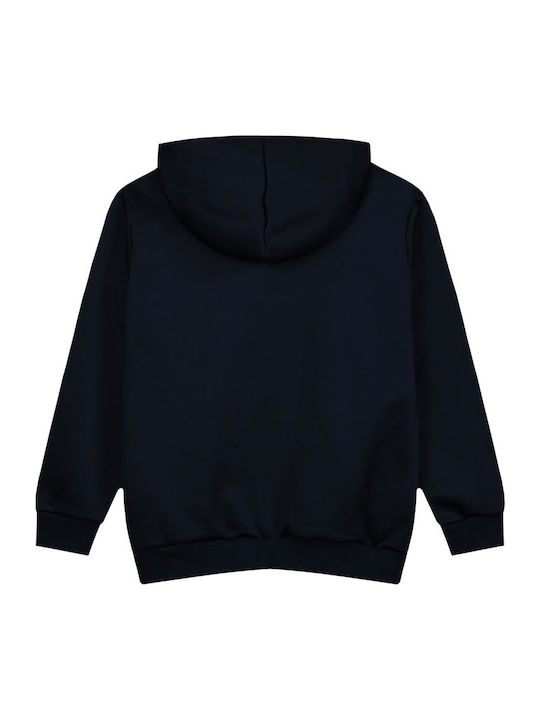 Kids Cardigan with Hood Black