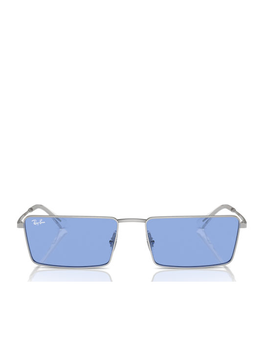 Ray Ban Γυαλιά Ηλίου Ασημί με Μεταλλικό Σκελετό