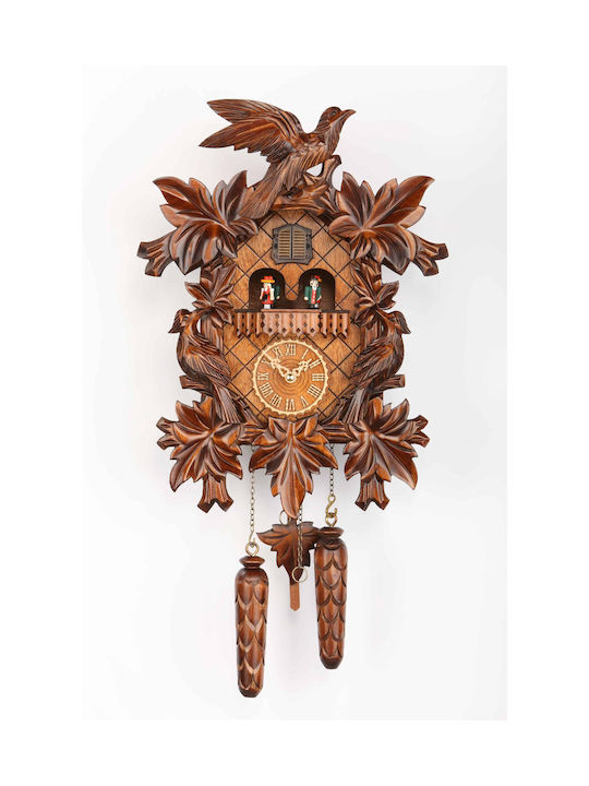 Cuckoo clock, handmade, with music and dancers