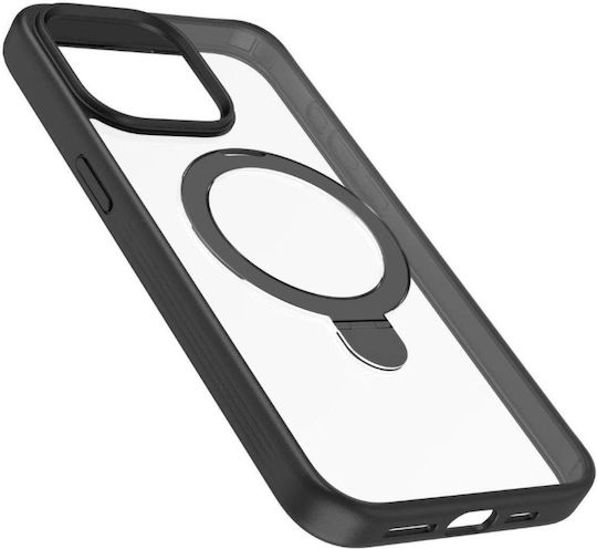 Devia Задна корица Пластмаса / Силикон Черен (iPhone 15 Pro)