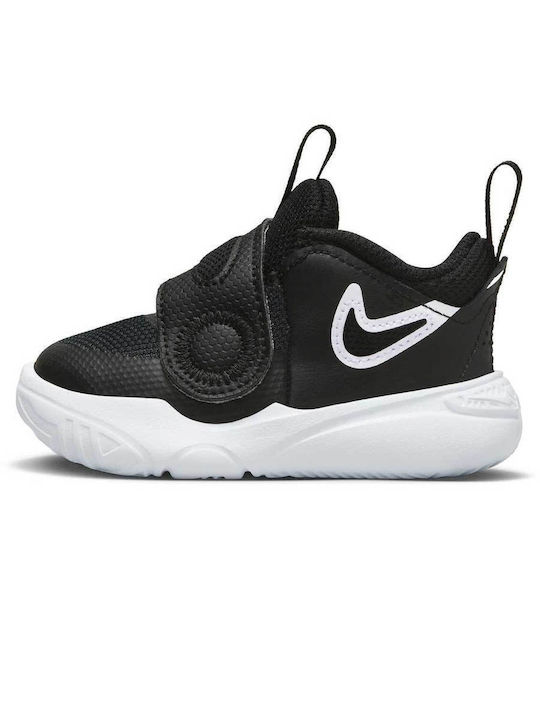 Hustle D 11 Kinder Sportschuhe Basketball mit Bügel- und Schleifenverschluss Schwarz