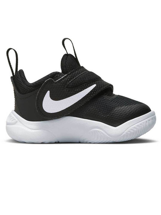 Hustle D 11 Kinder Sportschuhe Basketball mit Bügel- und Schleifenverschluss Schwarz