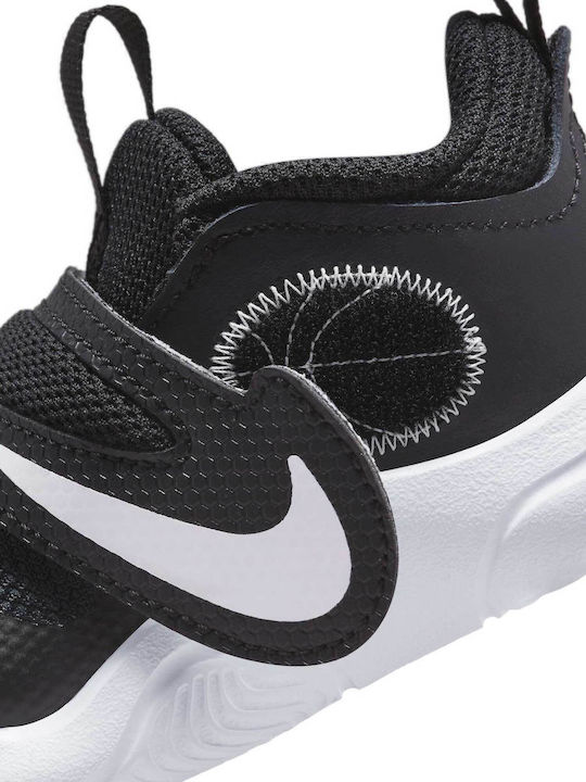 Hustle D 11 Kinder Sportschuhe Basketball mit Bügel- und Schleifenverschluss Schwarz