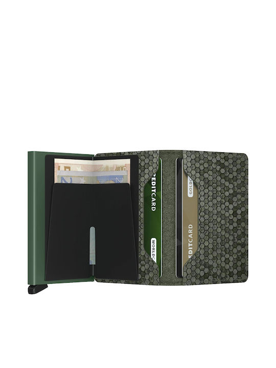 Secrid Miniwallet Δερμάτινο Ανδρικό Πορτοφόλι Καρτών με RFID Πράσινο