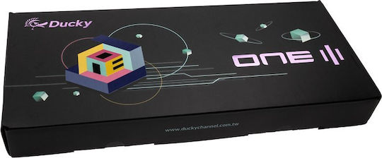 Ducky One 3 Gaming Μηχανικό Πληκτρολόγιο Tenkeyless με Cherry MX Ergo Clear διακόπτες και RGB φωτισμό (Αγγλικό US) Mist Grey