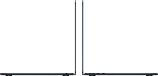 Apple MacBook Air 13" (2024) 13.6" Retina Display (M3-8-Core/8GB/256GB SSD/8-Core GPU) με Φορτιστή 30W Midnight (GR Keyboard)