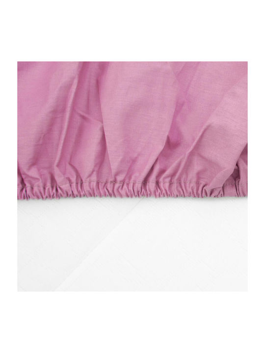 Heinner Cearșaf Super dublu cu Elastic 160x200cm. Roz