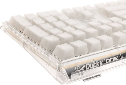 Ducky One 3 Aura Gaming Μηχανικό Πληκτρολόγιο με Cherry MX Brown διακόπτες και RGB φωτισμό (Αγγλικό US) Λευκό