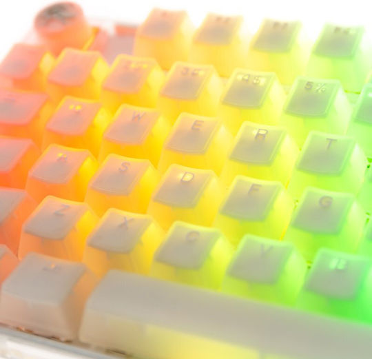 Ducky One 3 Aura Gaming Μηχανικό Πληκτρολόγιο με Cherry MX Speed Silver διακόπτες και RGB φωτισμό (Αγγλικό US) Λευκό