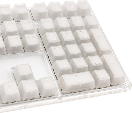 Ducky One 3 Aura Gaming Μηχανικό Πληκτρολόγιο με Cherry MX Speed Silver διακόπτες και RGB φωτισμό (Αγγλικό US) Λευκό