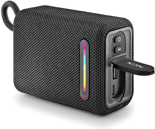 NGS Roller Furia 1 Bluetooth Speaker 15W with Radio and Battery Life up to 9 hours Black
