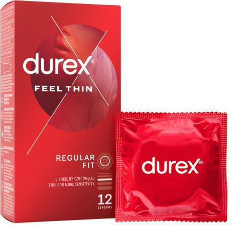 Durex Προφυλακτικά Feel 12τμχ 56mm Λεπτά για Φυσική Αίσθηση