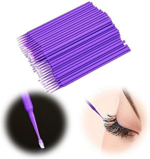 Μίας Χρήσης Microbrush Lash Επέκταση Βλεφαρίδων 100τεμ.- Μπατονέτα Βλεφαρίδας - All Eyelash Lifting