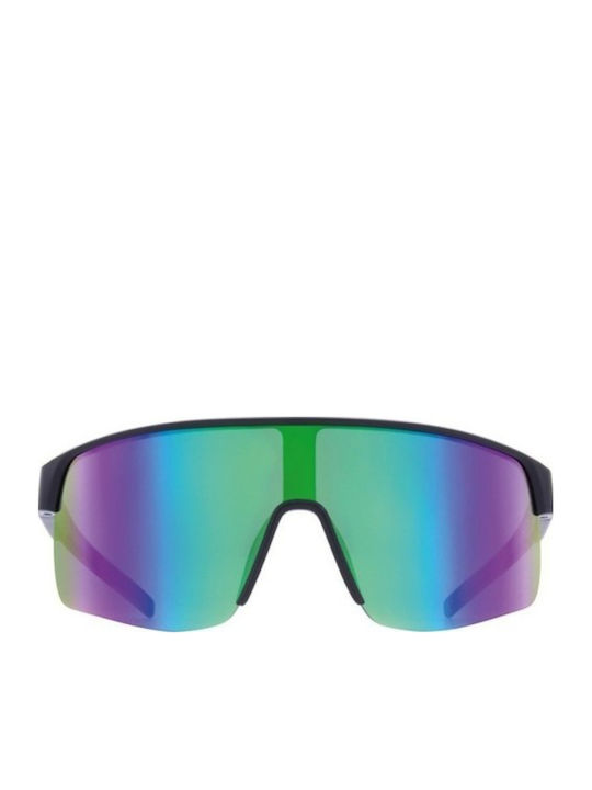 Red Bull Spect Unisex Γυαλιά Ηλίου με Μαύρο Κοκκάλινο Σκελετό και Πολύχρωμο Καθρέφτη Φακό DAKOTA-008