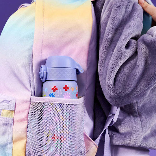 Ion8 Kids Water Bottle Thermos Stainless Steel Non Spill Purple 500ml