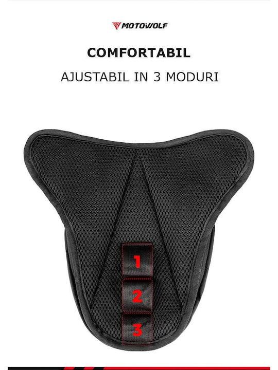 Motowolf Motorcycle Leg/shoulder Bag, Stretch, Hardshell, Quick Release, Black
