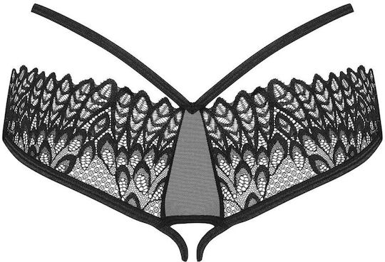 Obsessive Majtki Donarella Femei Sexy Slip cu decupaje Negru