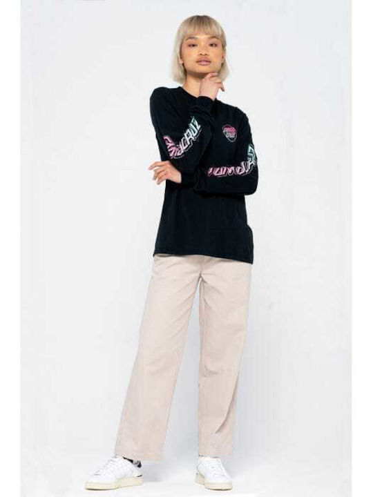 Santa Cruz Wns L/s T-shirt Void Hand Fade - White Santa Cruz Wns L/s T-shirt Void Hand Fade - White