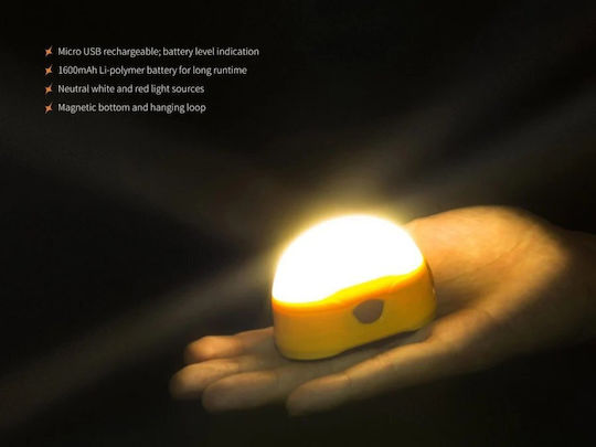 Fenix Λάμπα Led Μπαταρίας για Camping με Φακό 300lm Πορτοκαλί