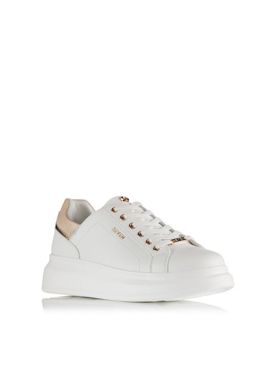 Seven 66-31eχ79 Sneaker White/beige