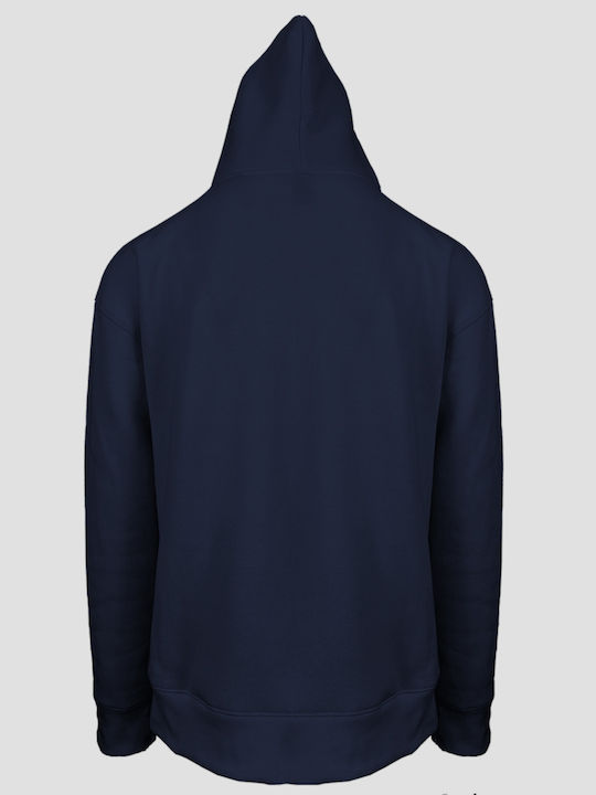 Bunqrn - Night Wave - Hooded Sweatshirt Navy