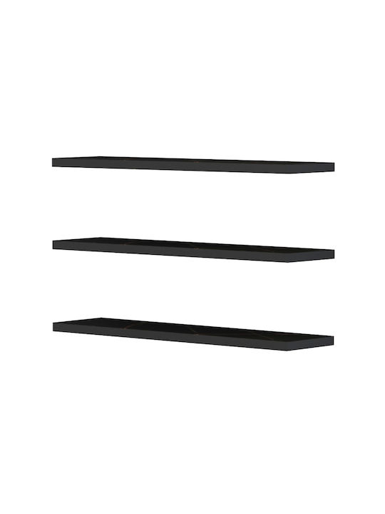 Raft de perete Fb98966.13 melamină în marmură neagră 60x14.5 cm