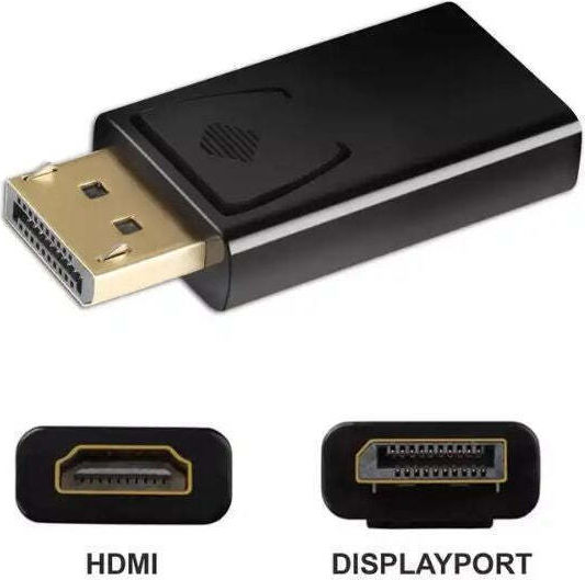 Προσαρμογέας Displayport Σε Hdmi Για Tv/projector Speed 10,8 Gb/s, Μαύρος - Μαύρος