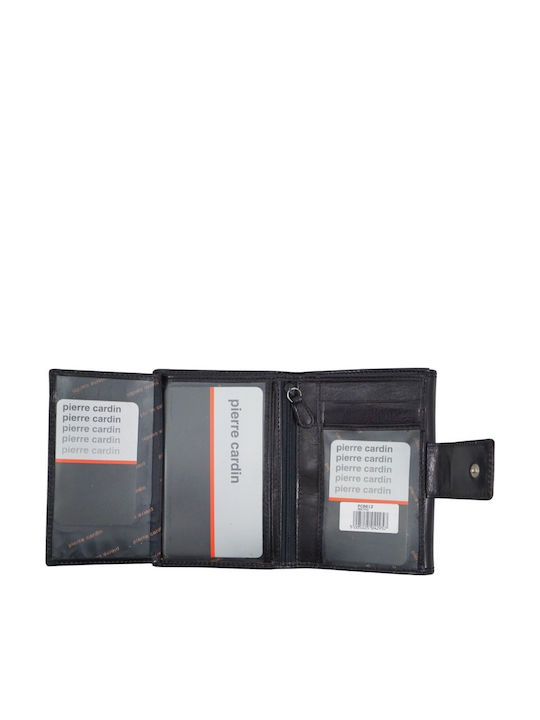 Damen Leder Geldbörse Pierre Cardin 12 Schwarz