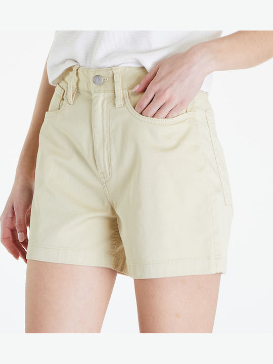 Calvin Klein Jeans Woven Label Mom Short Green Haze