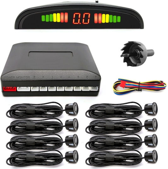 8 Parking Sensors, Display, Control Unit, Set