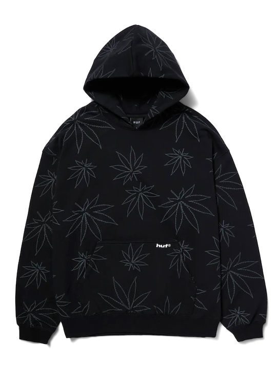 HUF Men's Sweatshirt with Hood Black