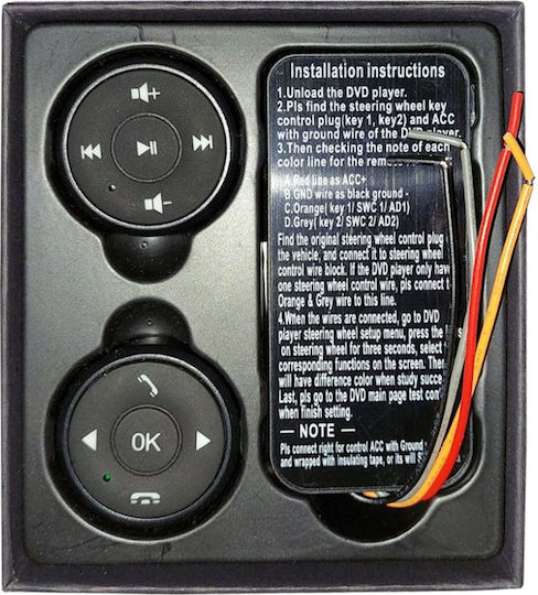 Car Steering Wheel Control (Wireless) With Independent Bluetooth (universal Screens Volume Monitors Rear Wheel 1 2 Din Bt Oem Rechargeable Bt Radio Screen Music Wireless Phone Calls)