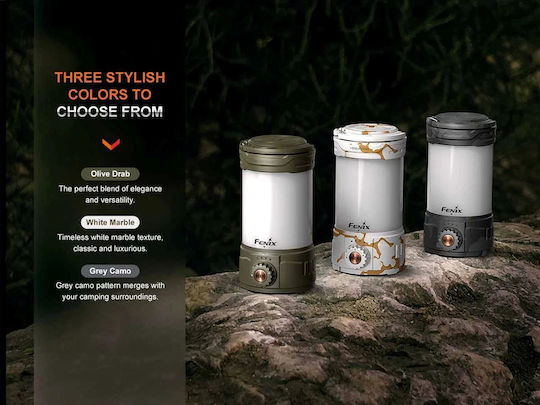 Dulotec CL26R Pro Φανάρι Led Μπαταρίας για Camping Αδιάβροχο με Φακό 650lm Λευκό