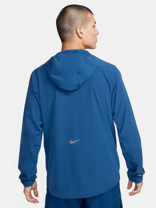 Nike Sportliche Herrenjacke Winddicht Blau