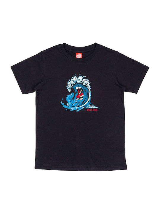 Santa Cruz Screaming Wave T-shirt Παιδικό Black Santa Cruz Screaming Wave T-shirt Παιδικό Black