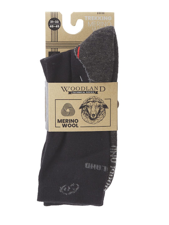 Woodland - Isothermal Merino Socken - Schwarz