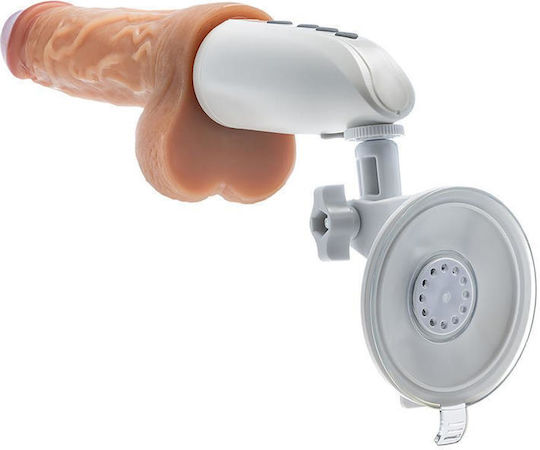 Dr. Skin Silicone Dr. Hammer 7 Inch Thrusting Dildo With Handle Beige