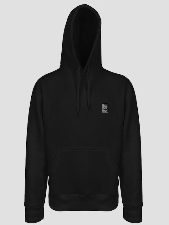 Bunqrn - Japanese Caligraphy - Hooded Sweatshirt Black