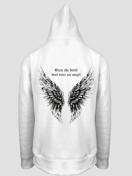 Bunqrn - Angel Wings - White Hoodie