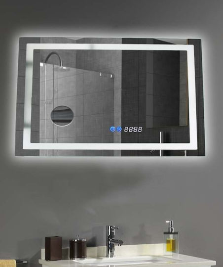 Lightex 720RL0110043 Μεγεθυντικός Ορθογώνιος Led Αφής από Μέταλλο 80x60cm Διάφανος Lightex 720RL0110043 Μεγεθυντικός Ορθογώνιος Led Αφής από Μέταλλο 80x60cm Διάφανος