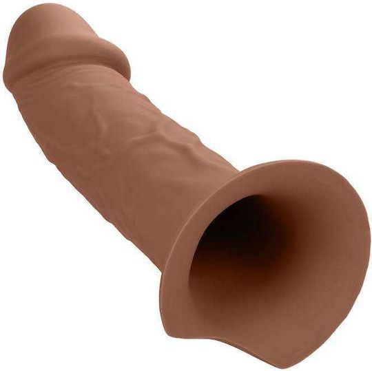 Brown Hollow Penis Extension With Harness - Calexotics Performance Maxx Life Like Extension With Harness Brown 17cm