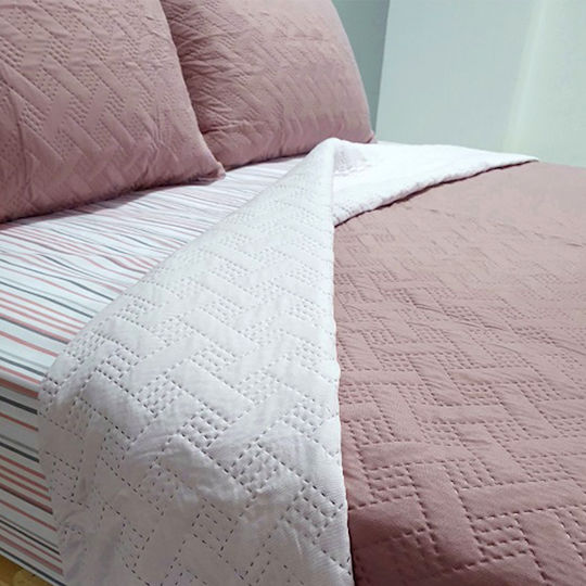 Joli Hotel Quilted Blanket Hotel Queen Size L260xW240cm. Pink