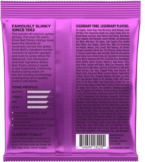 Ernie Ball 3220 3er Set E-Gitarrensaiten Vernickelter Stahl 11 - 48