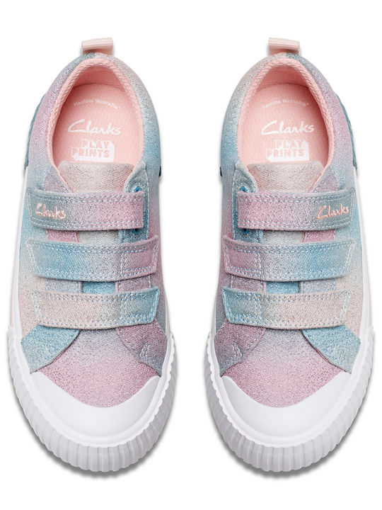 Clarks - Foxing Brill Kid Pastel Textile Kids Sneakers